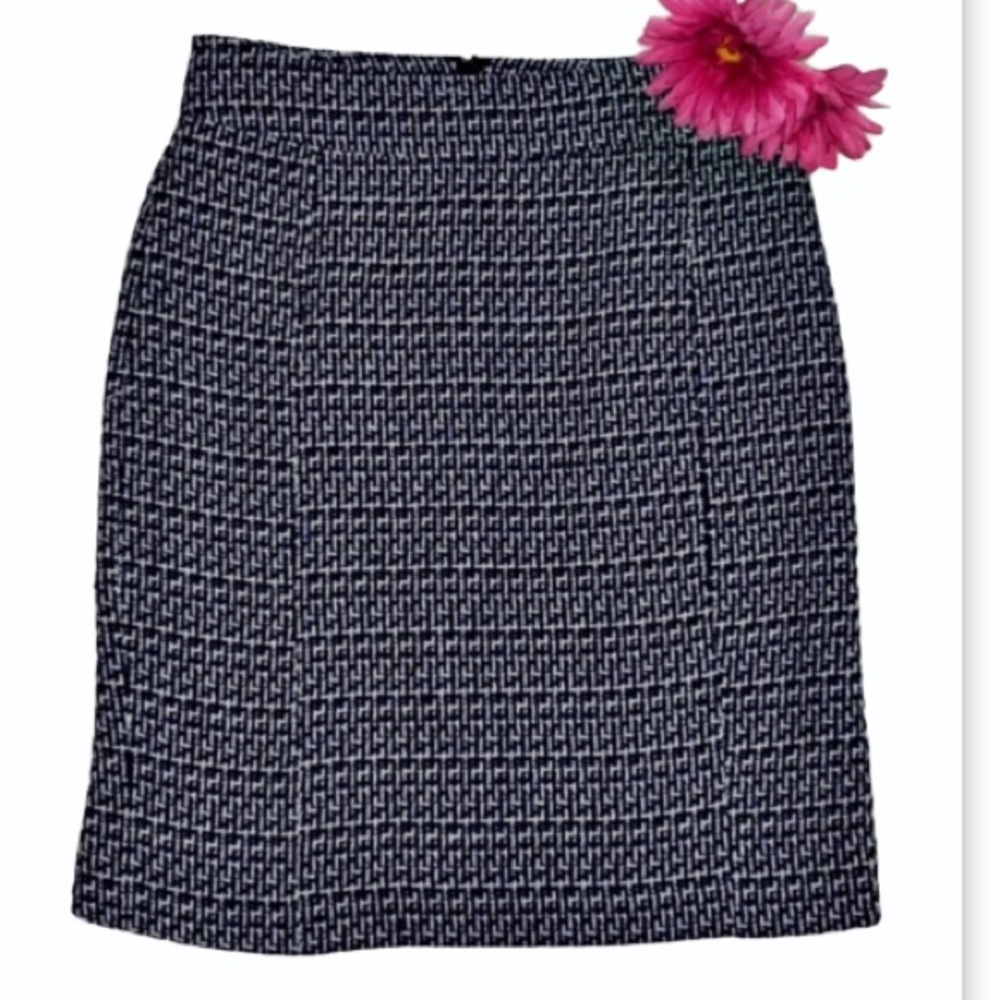 Tory Burch tweed weave pencil skirt